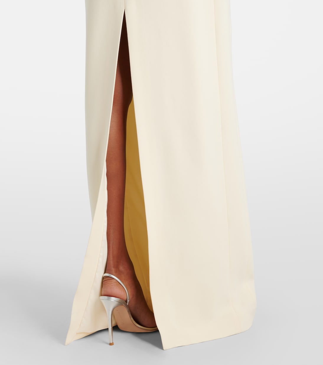 Chain-trimmed crêpe gown | David Koma