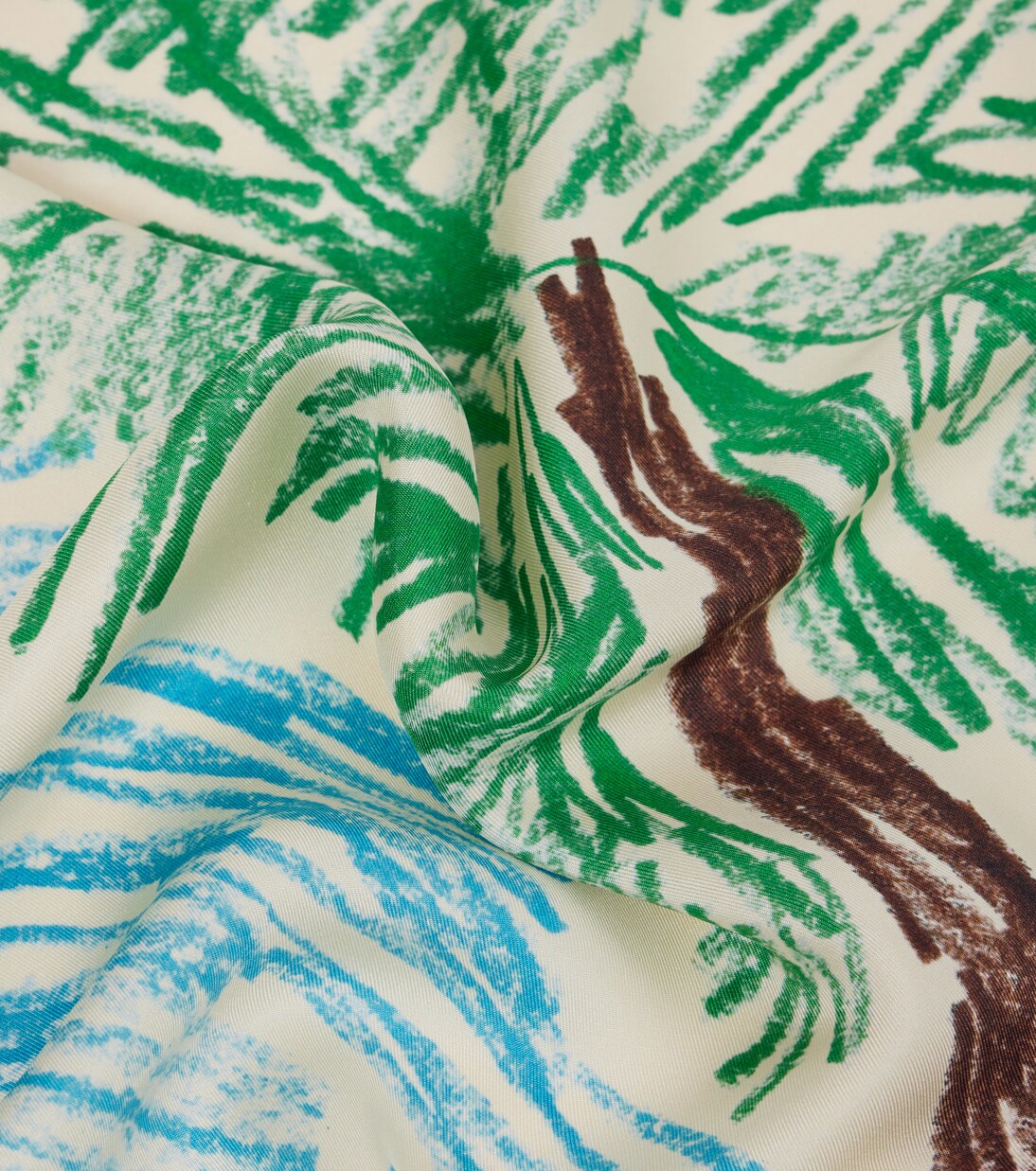 Foulard Palmier in seta con stampa | Jacquemus
