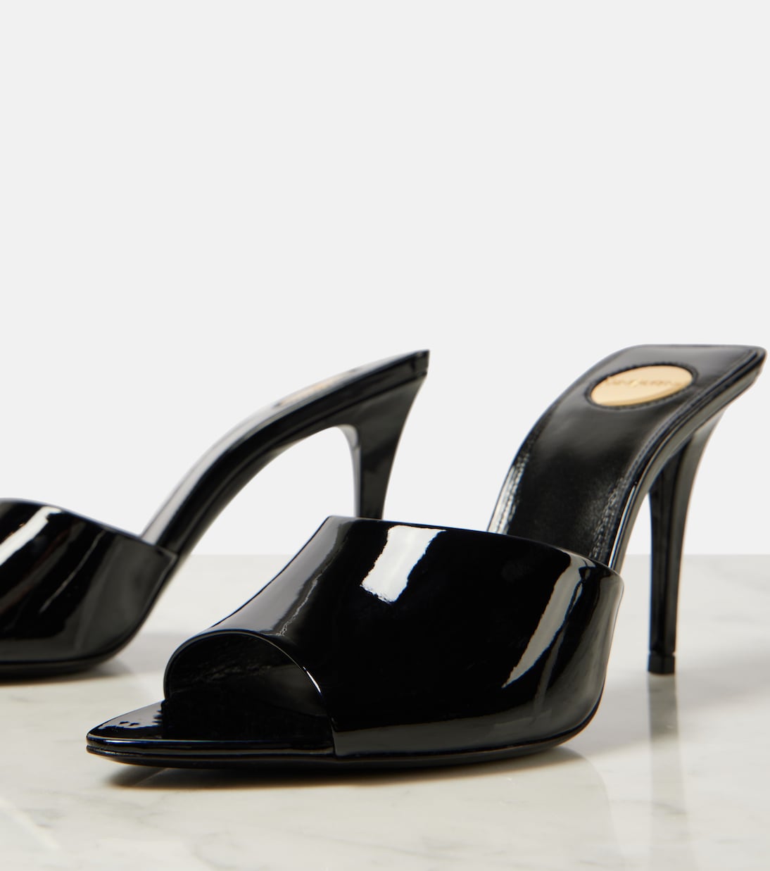 Pantoletten Romy aus Lackleder | Saint Laurent