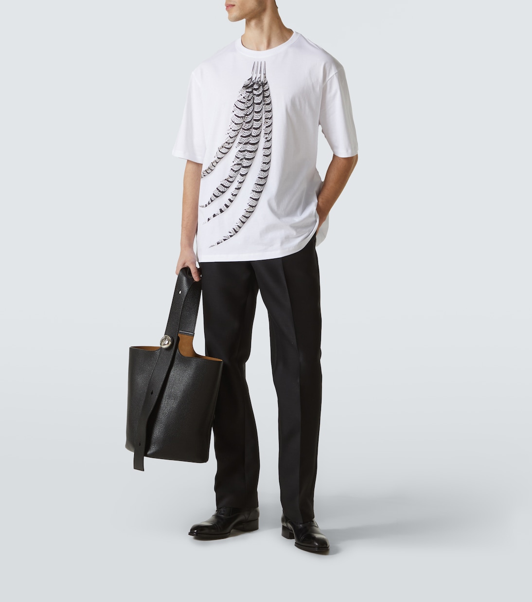 Camiseta en jersey de algodón estampada | Loewe