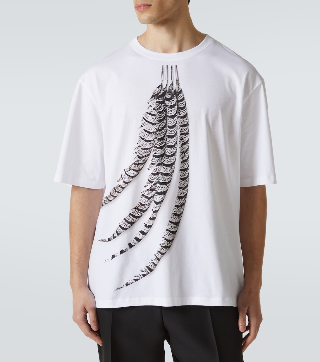 Camiseta en jersey de algodón estampada | Loewe