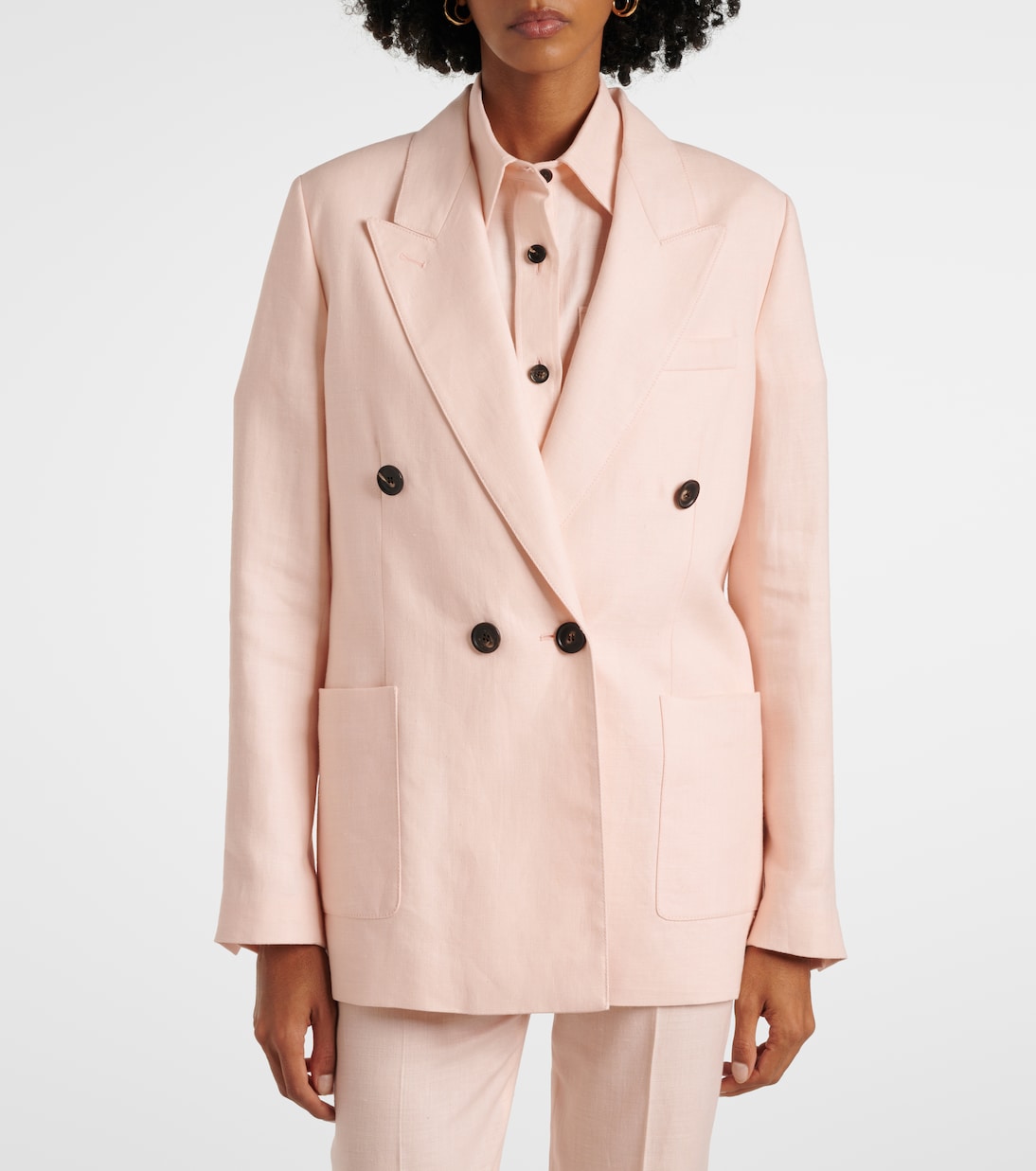 Genny linen and wool Batavia blazer | Loro Piana