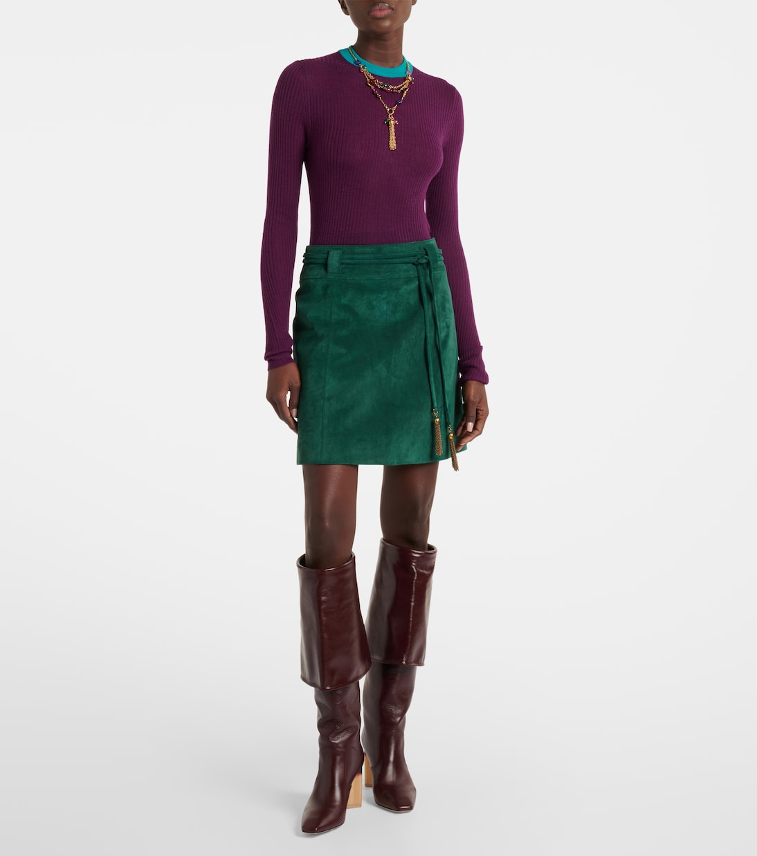 Minirock aus Veloursleder | Chloé
