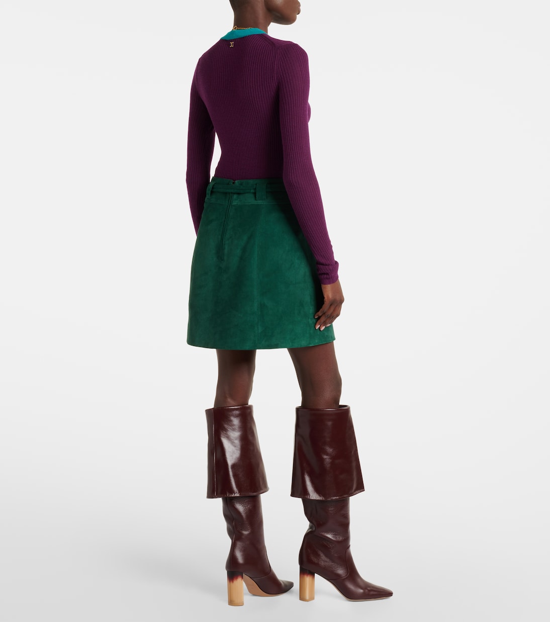 Minirock aus Veloursleder | Chloé