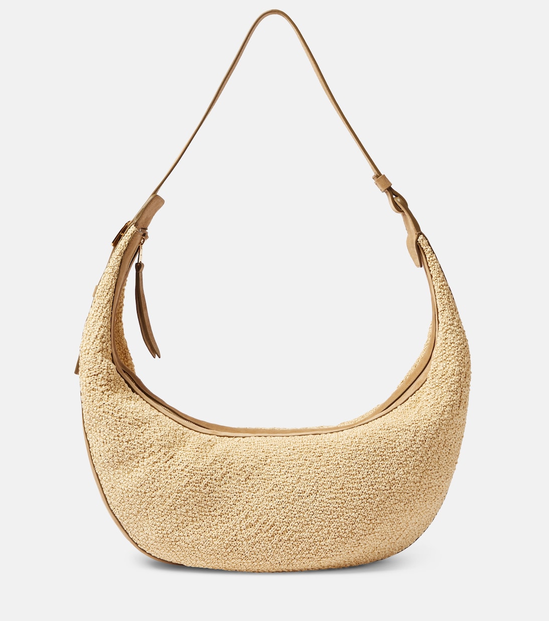 Sac Augustina en raphia et daim | Khaite