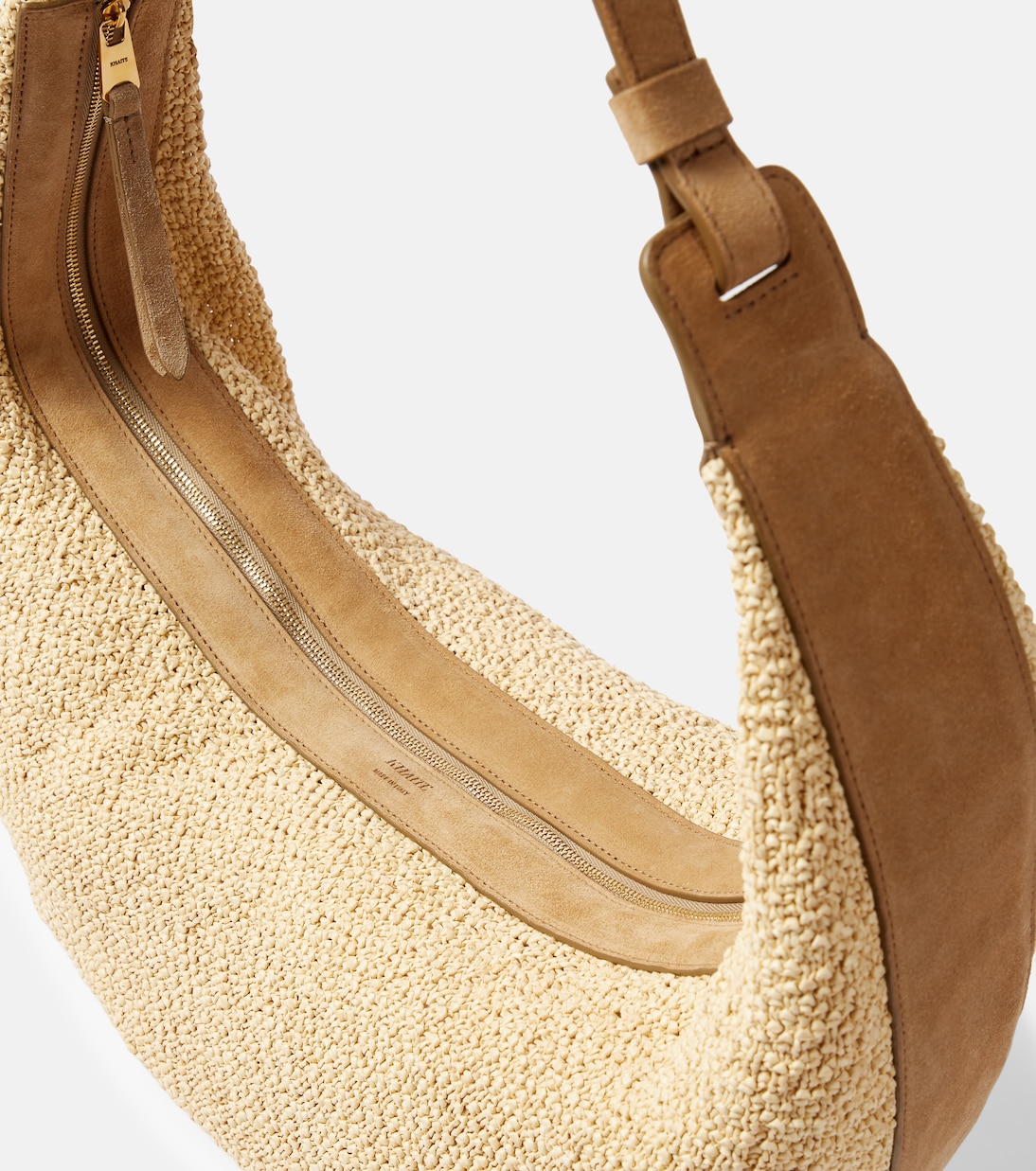 Sac Augustina en raphia et daim | Khaite