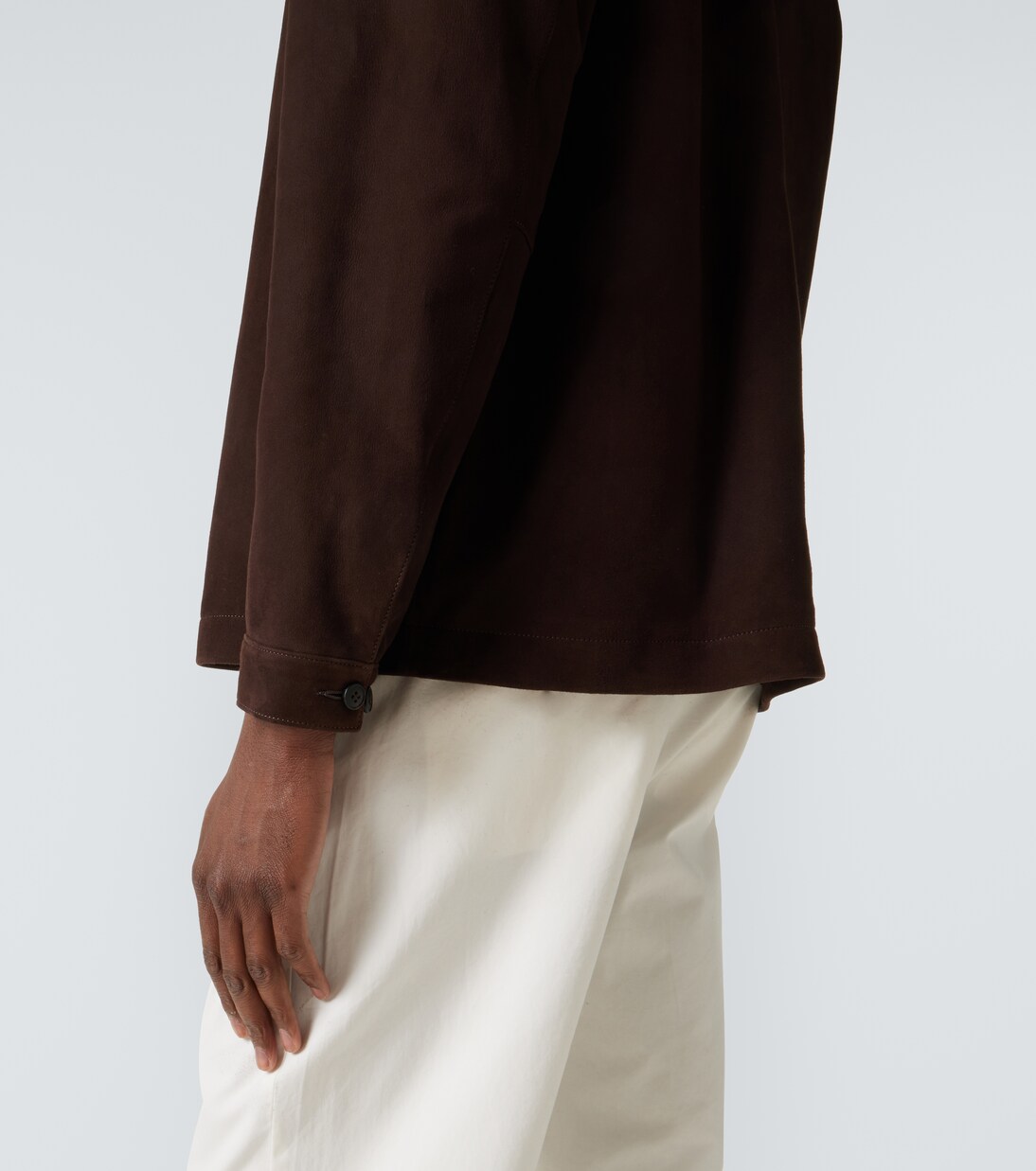 Blouson Harrington in suede | Sunspel
