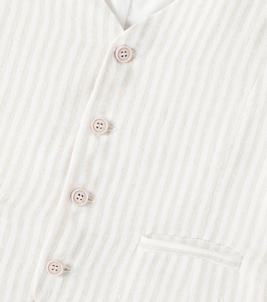 Gilet in lino a righe | Il Gufo