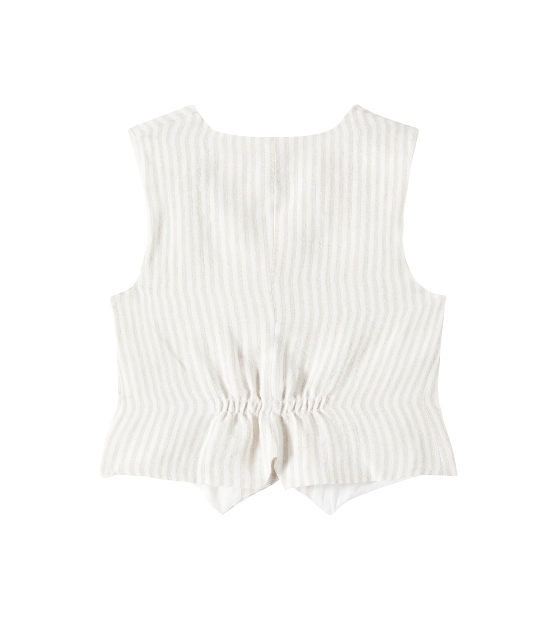 Gilet in lino a righe | Il Gufo