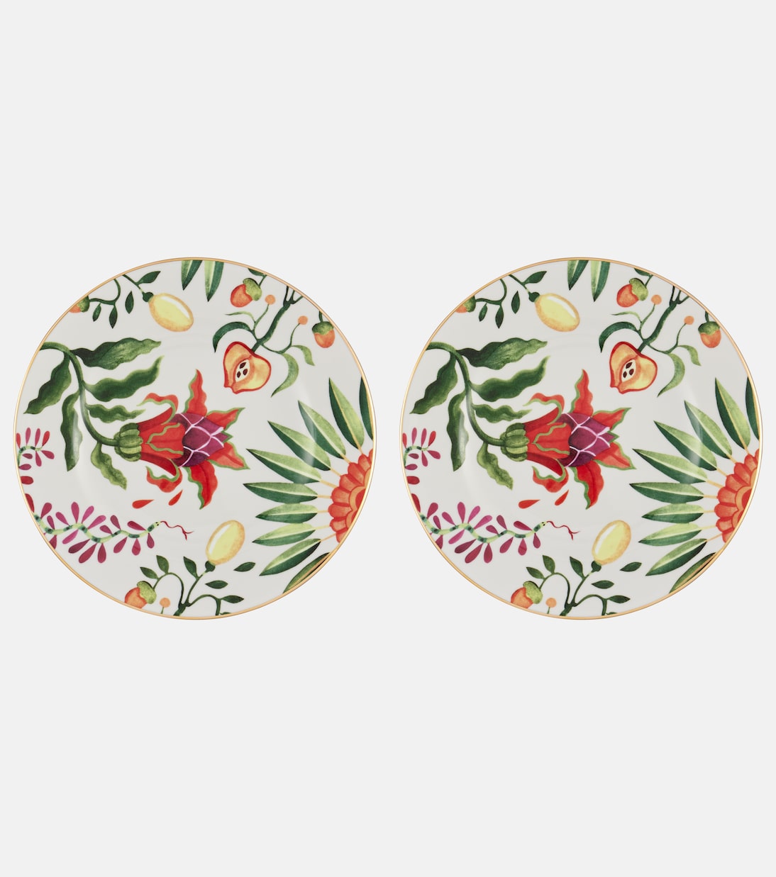 Eden set of 2 porcelain dinner plates | La DoubleJ