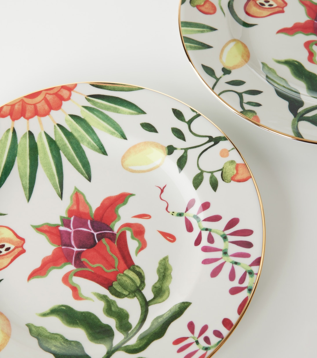 Eden set of 2 porcelain dinner plates | La DoubleJ
