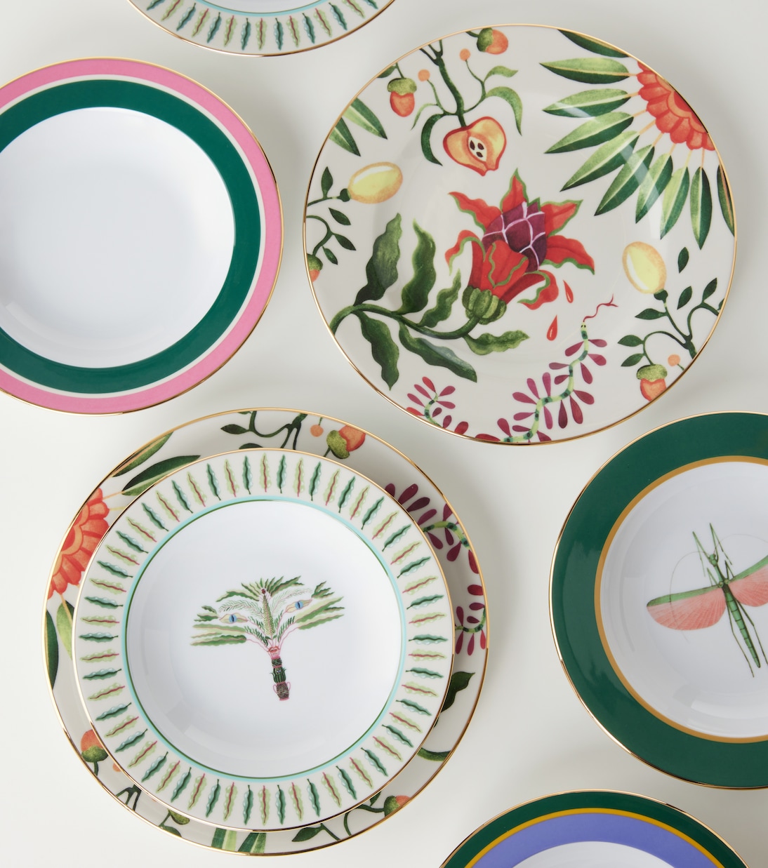 Eden set of 2 porcelain dinner plates | La DoubleJ