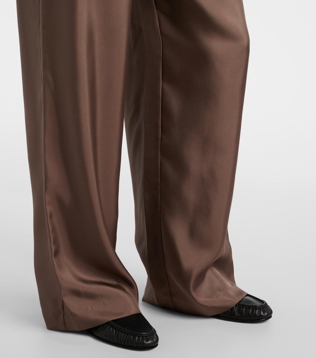 Pantalon ample en satin de soie | Róhe