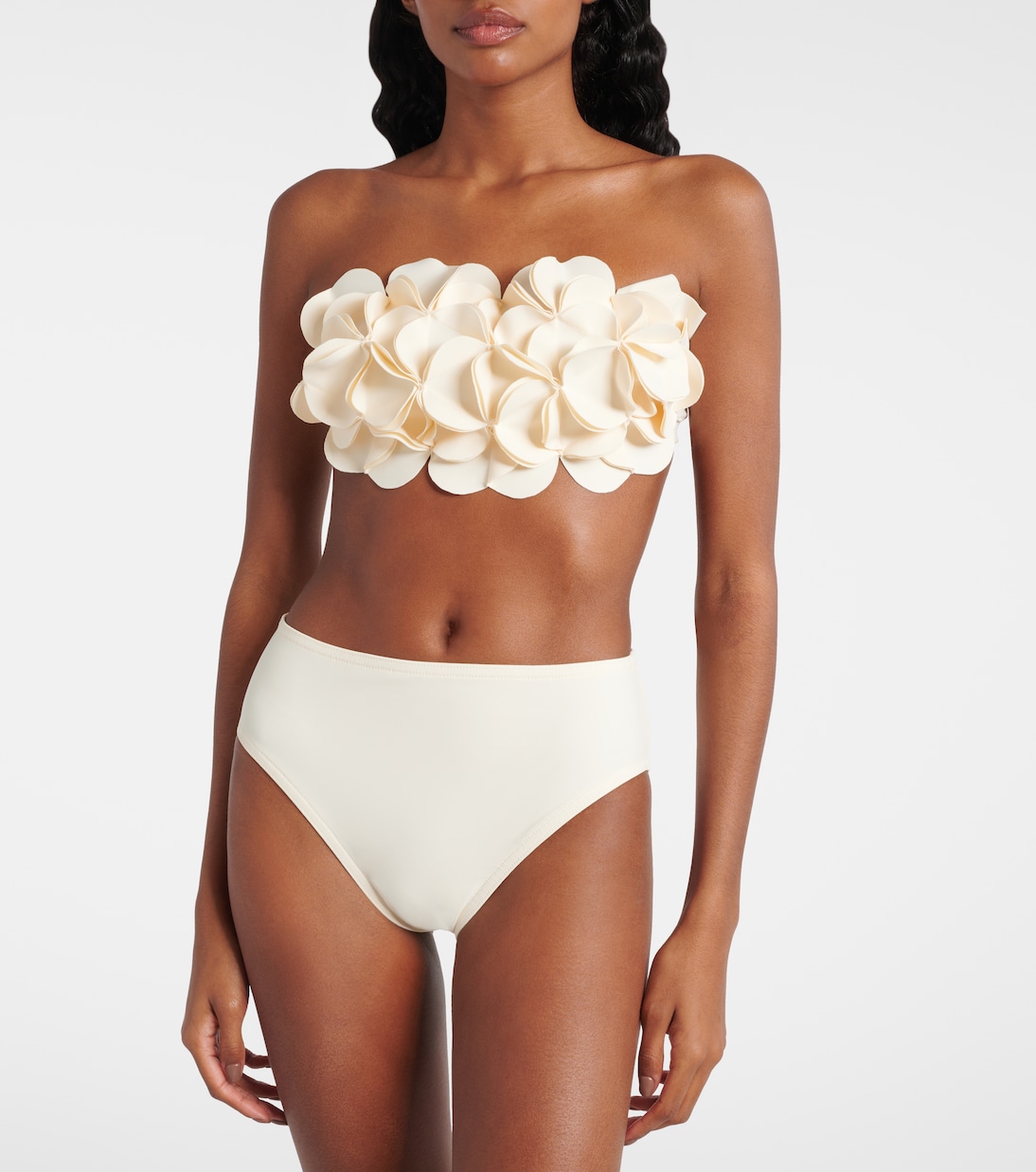 Floral bandeau bikini top  | Karla Colletto