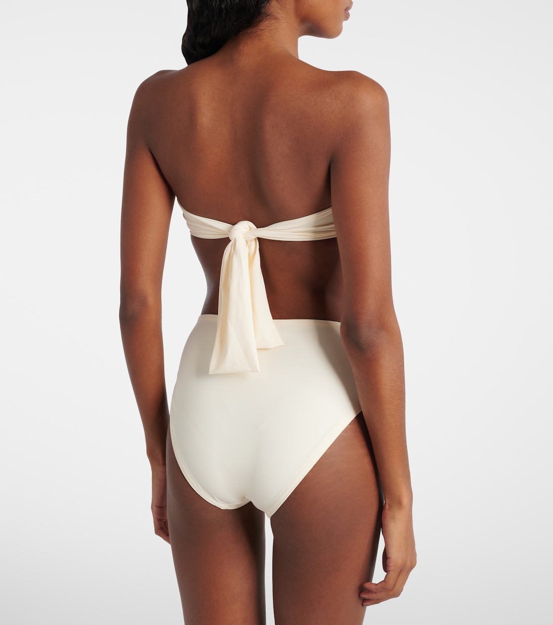 Floral bandeau bikini top  | Karla Colletto