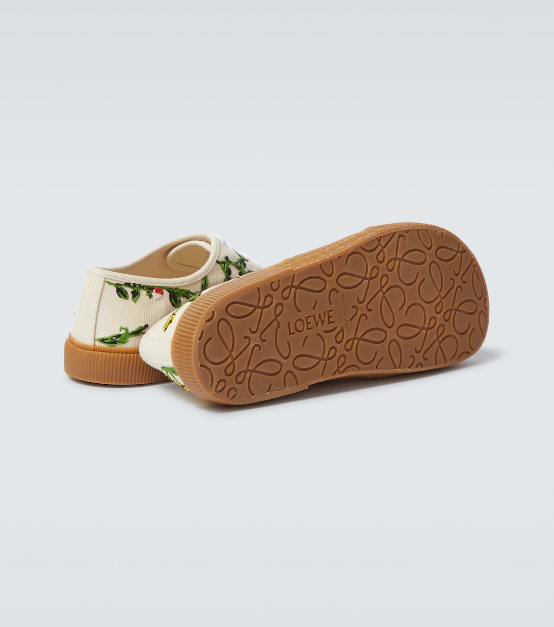 Terra Vulca embroidered canvas sneakers | Loewe