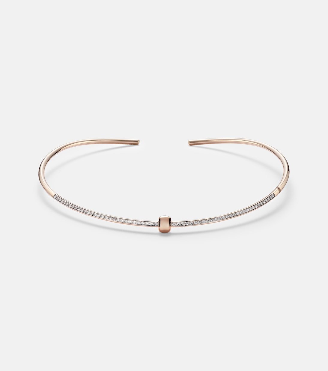 Together 18kt rose gold choker with diamonds  | Pomellato