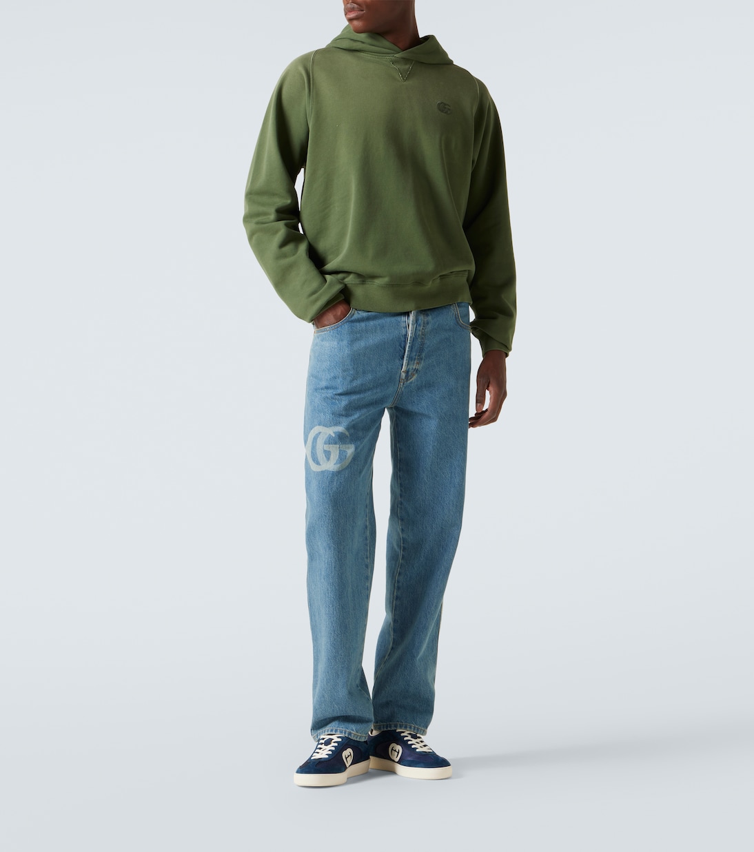 Sudadera de jersey de algodón con Doble G | Gucci