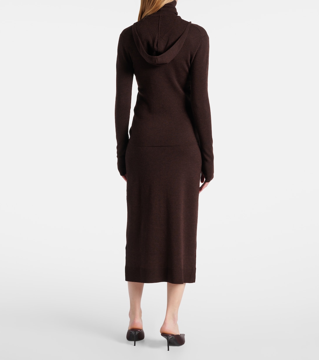 Kapuzenjacke aus einem Wollgemisch | Victoria Beckham