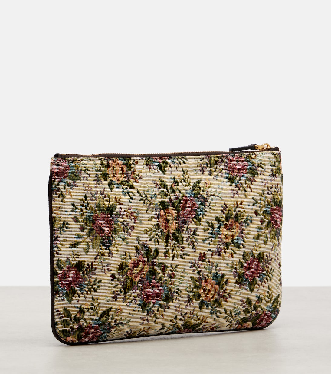 Pouch VLogo Signature de jacquard floral | Valentino Garavani
