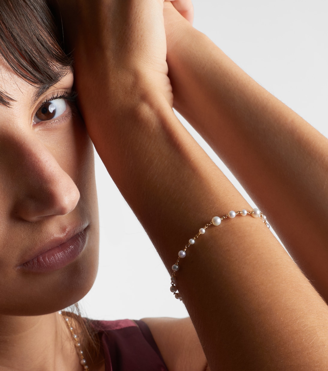 Pearl Classics 18kt gold bracelet with pearls | David Yurman