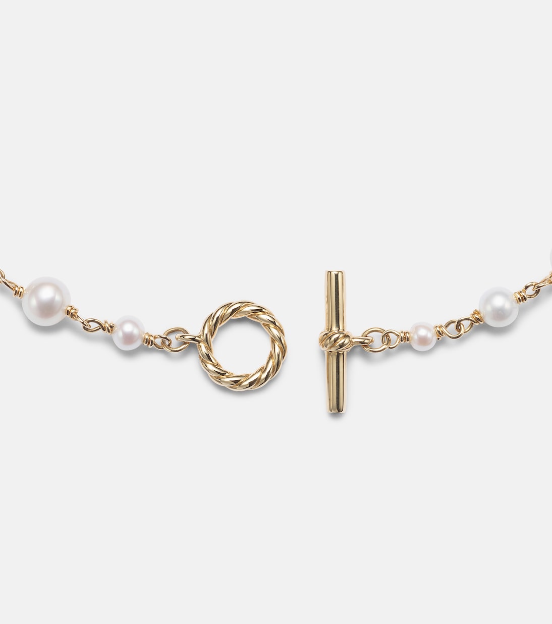Pearl Classics 18kt gold bracelet with pearls | David Yurman