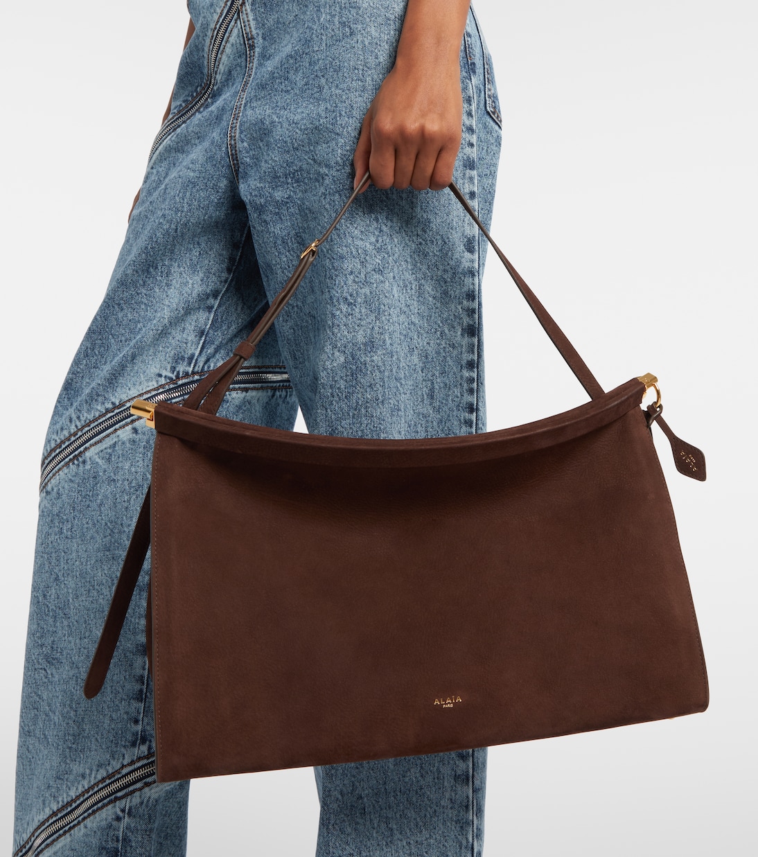 Le Click Large leather shoulder bag | Alaïa