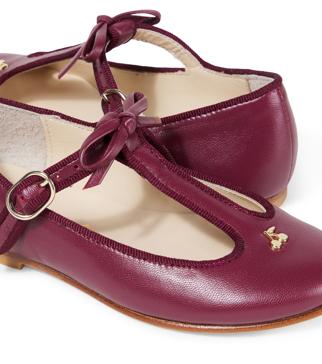 Leather ballet flats | Bonpoint