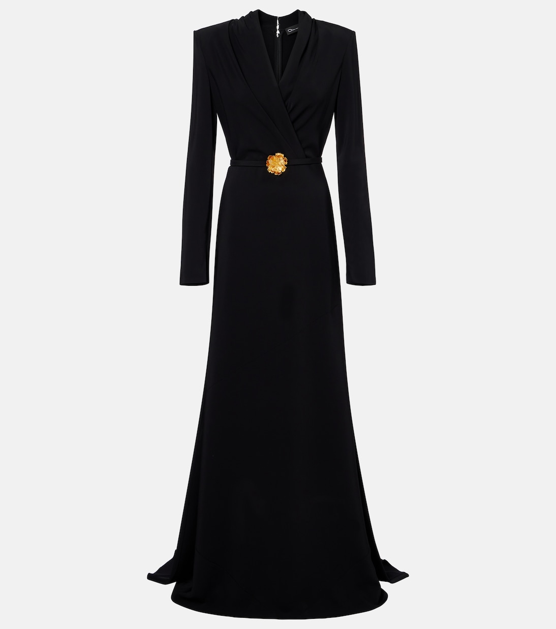 Belted cady gown | Oscar de la Renta