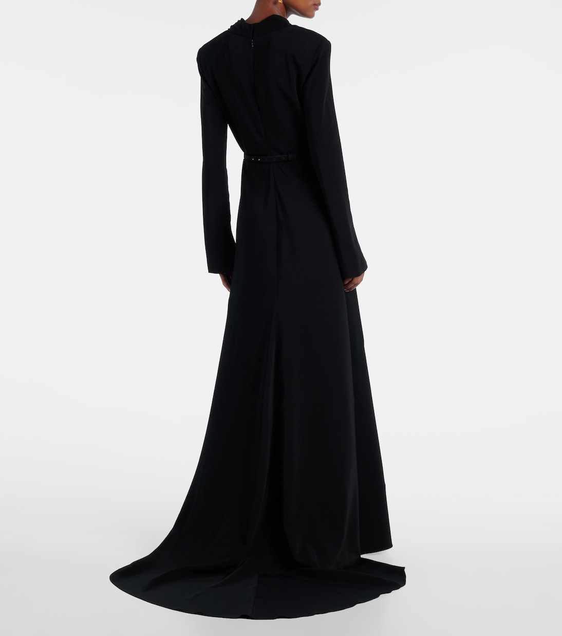 Belted cady gown | Oscar de la Renta