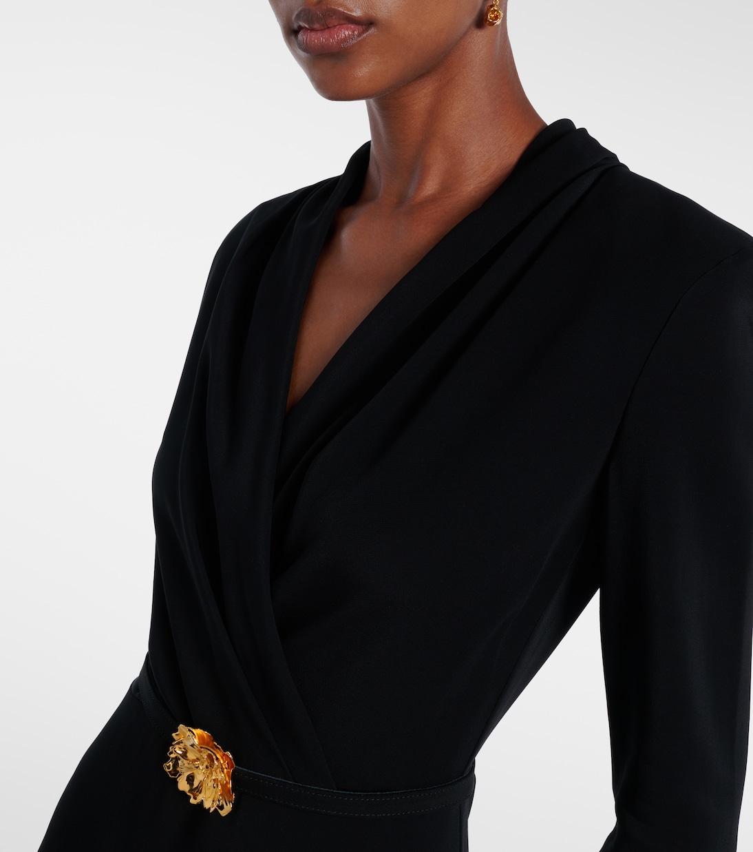 Belted cady gown | Oscar de la Renta