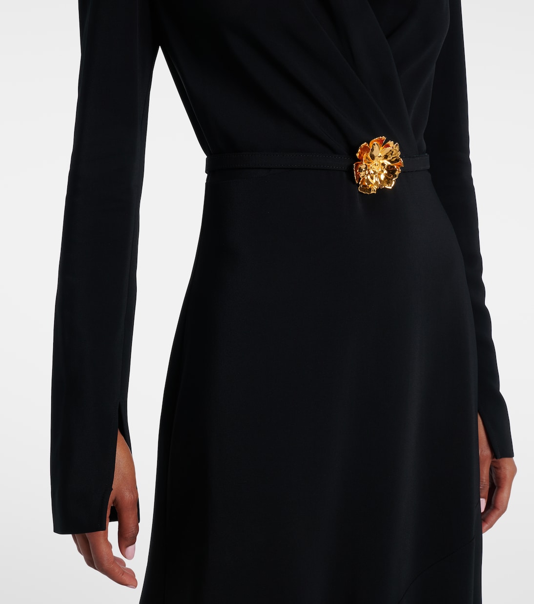 Belted cady gown | Oscar de la Renta