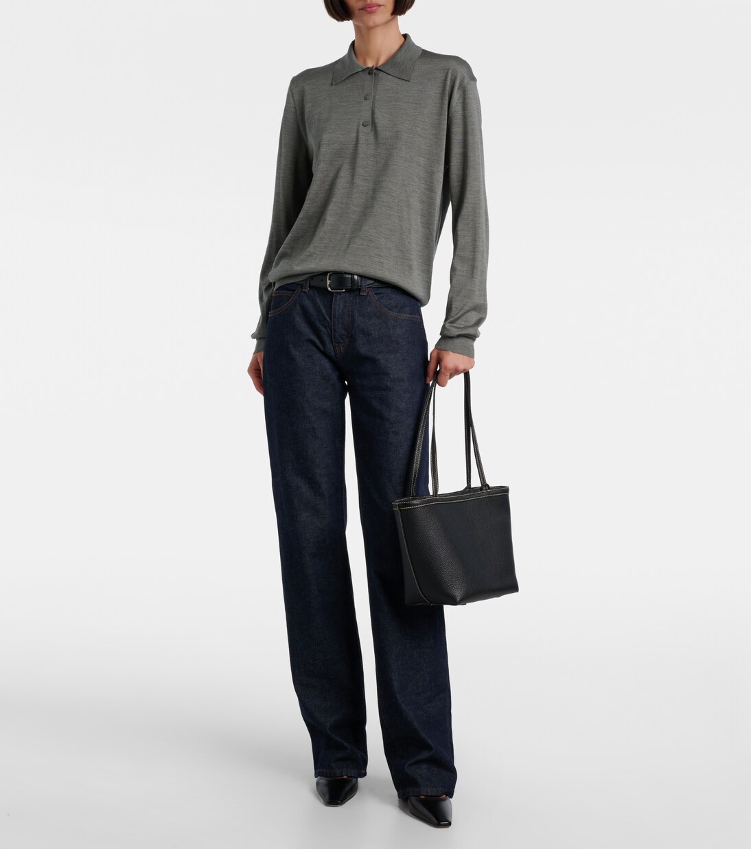 Bolso Park Medium de piel | The Row
