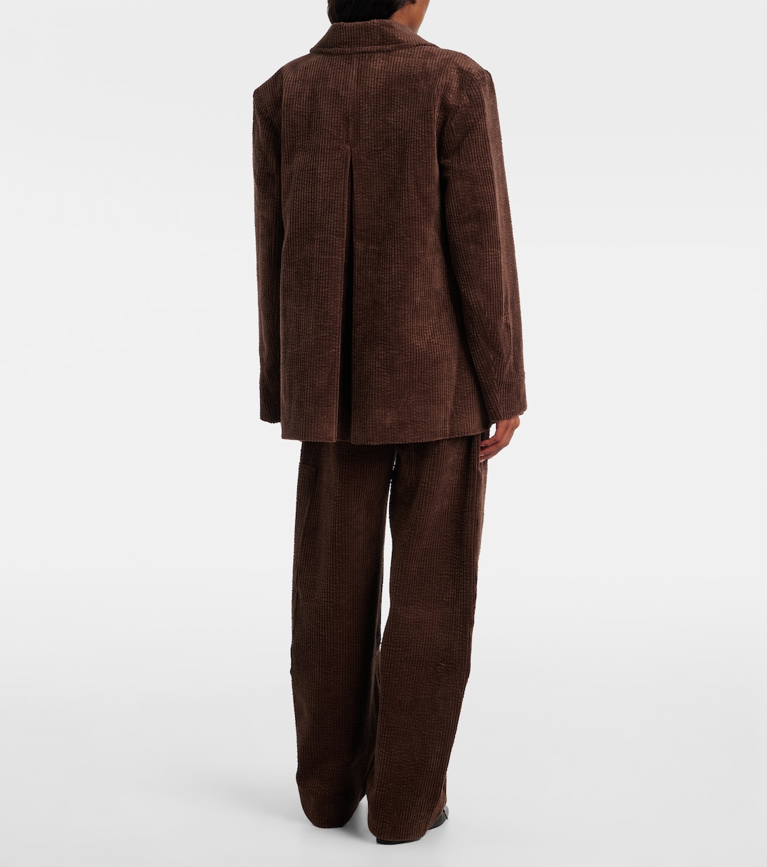 Blazer en velours côtelé de coton | Ganni