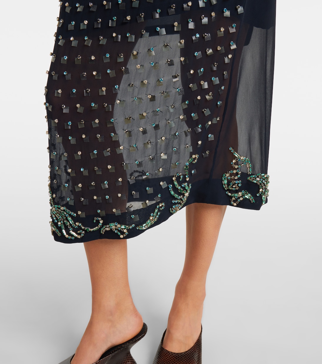 Embellished midi skirt | Dries Van Noten