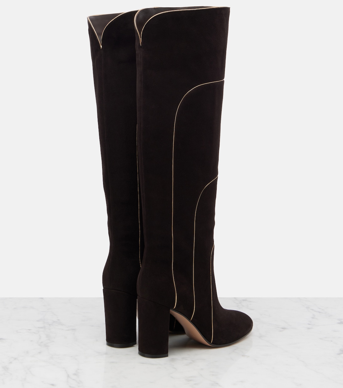Bottes 85 en daim | Gianvito Rossi