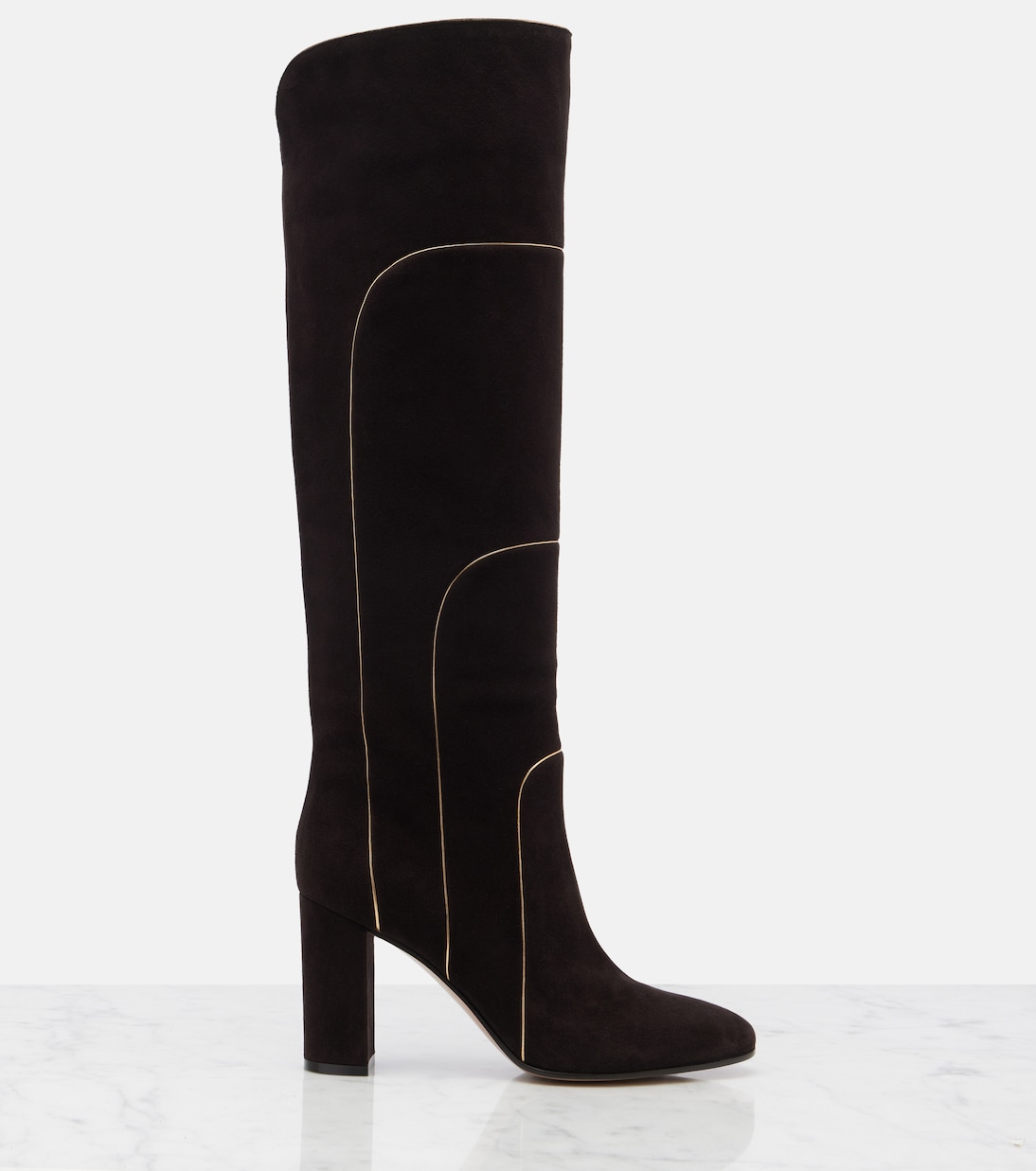 Bottes 85 en daim | Gianvito Rossi