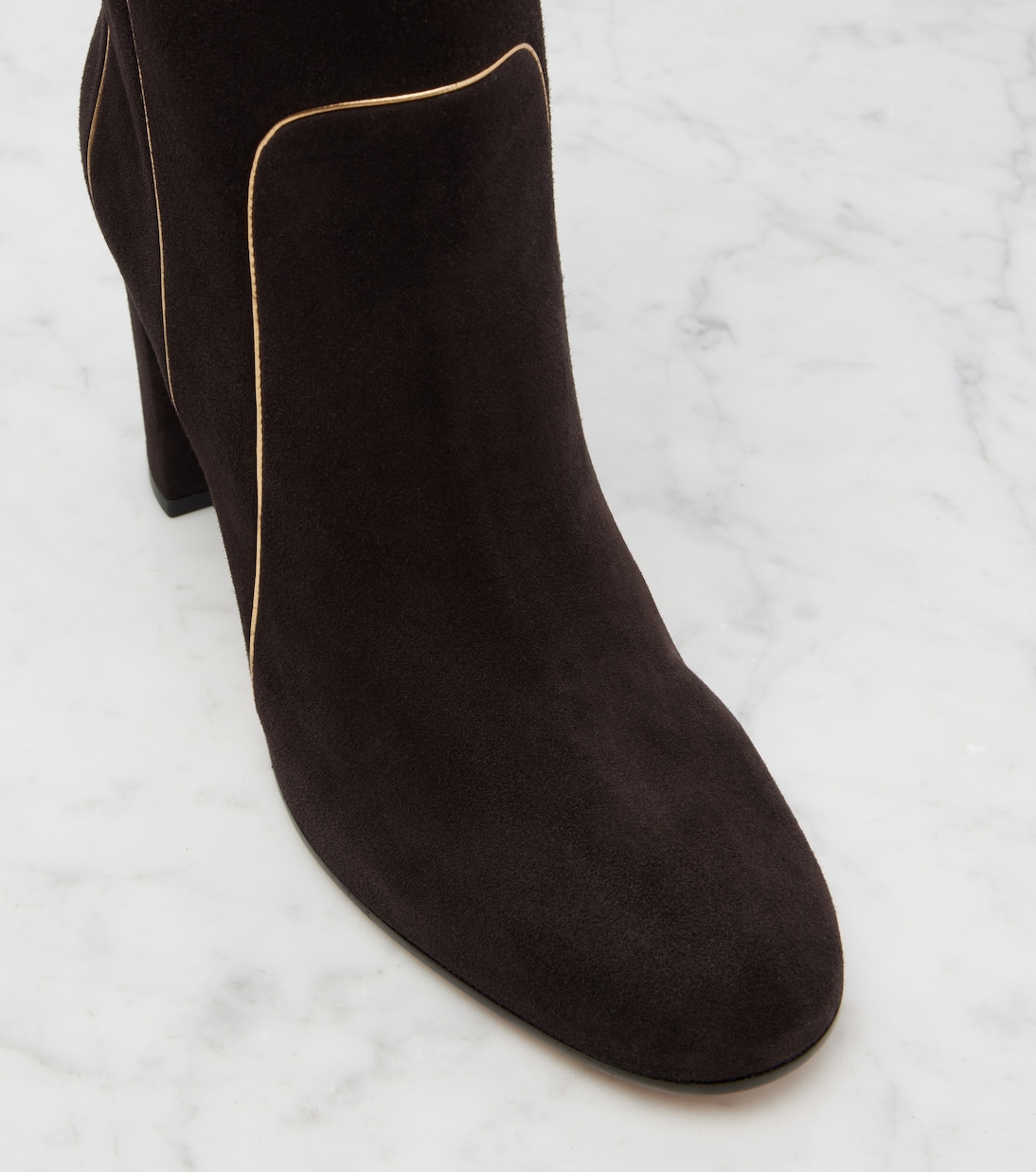 Bottes 85 en daim | Gianvito Rossi