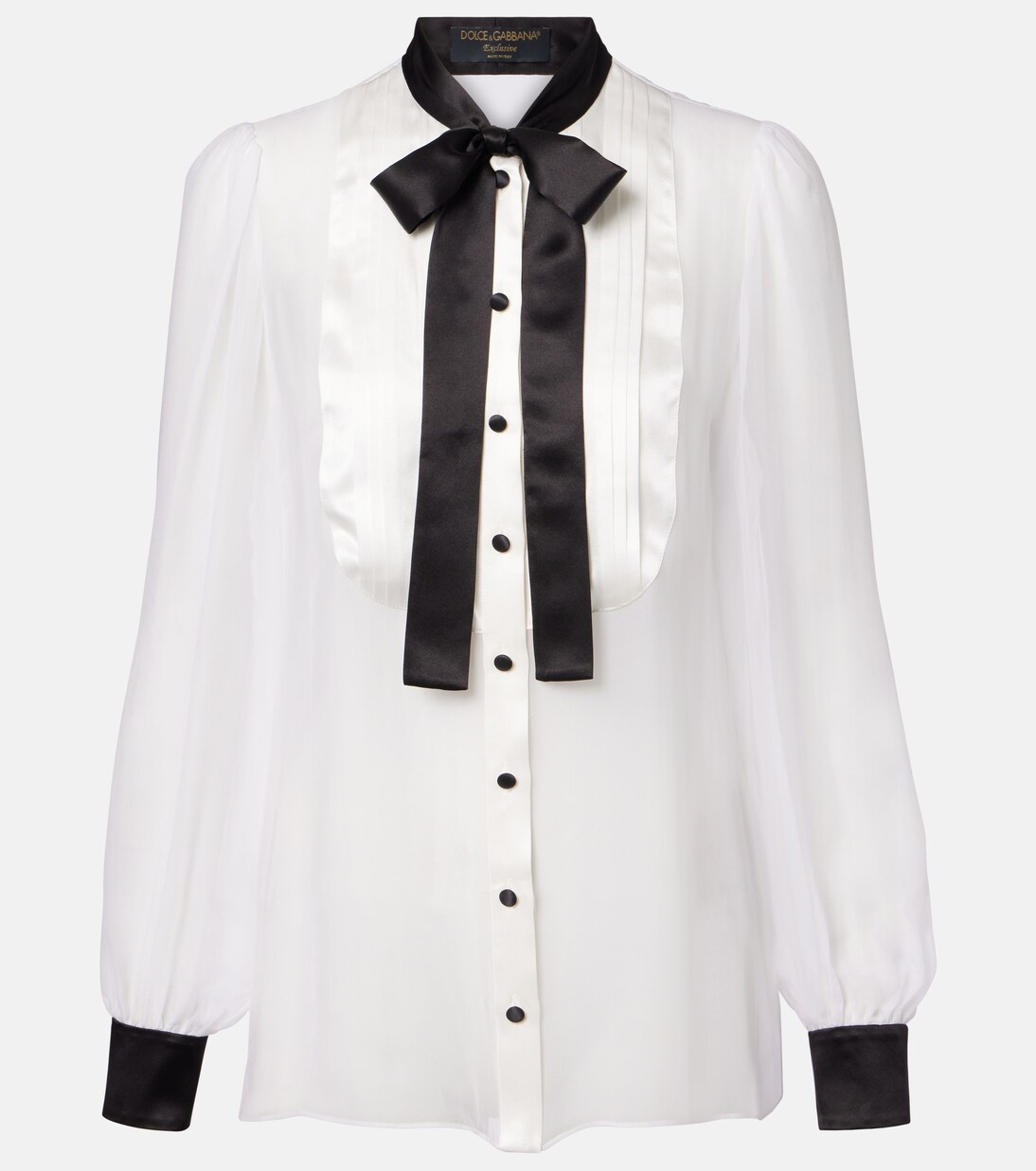 Blusa de seda translúcida | Dolce&Gabbana