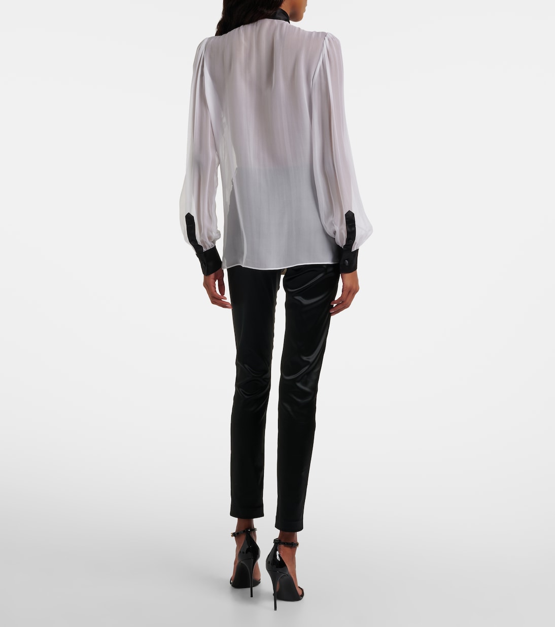 Blusa de seda translúcida | Dolce&Gabbana