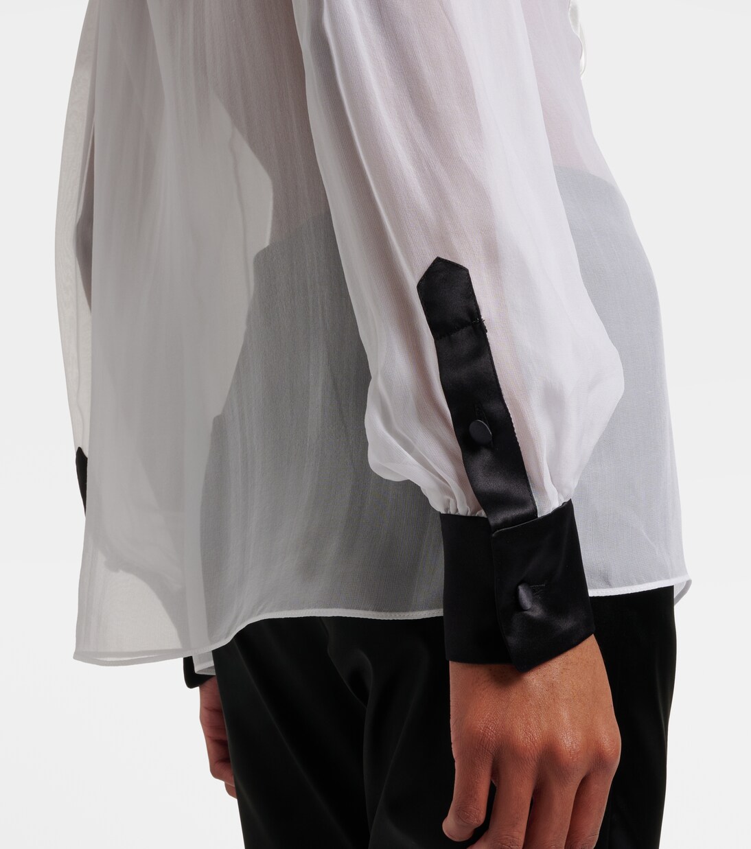 Blusa de seda translúcida | Dolce&Gabbana