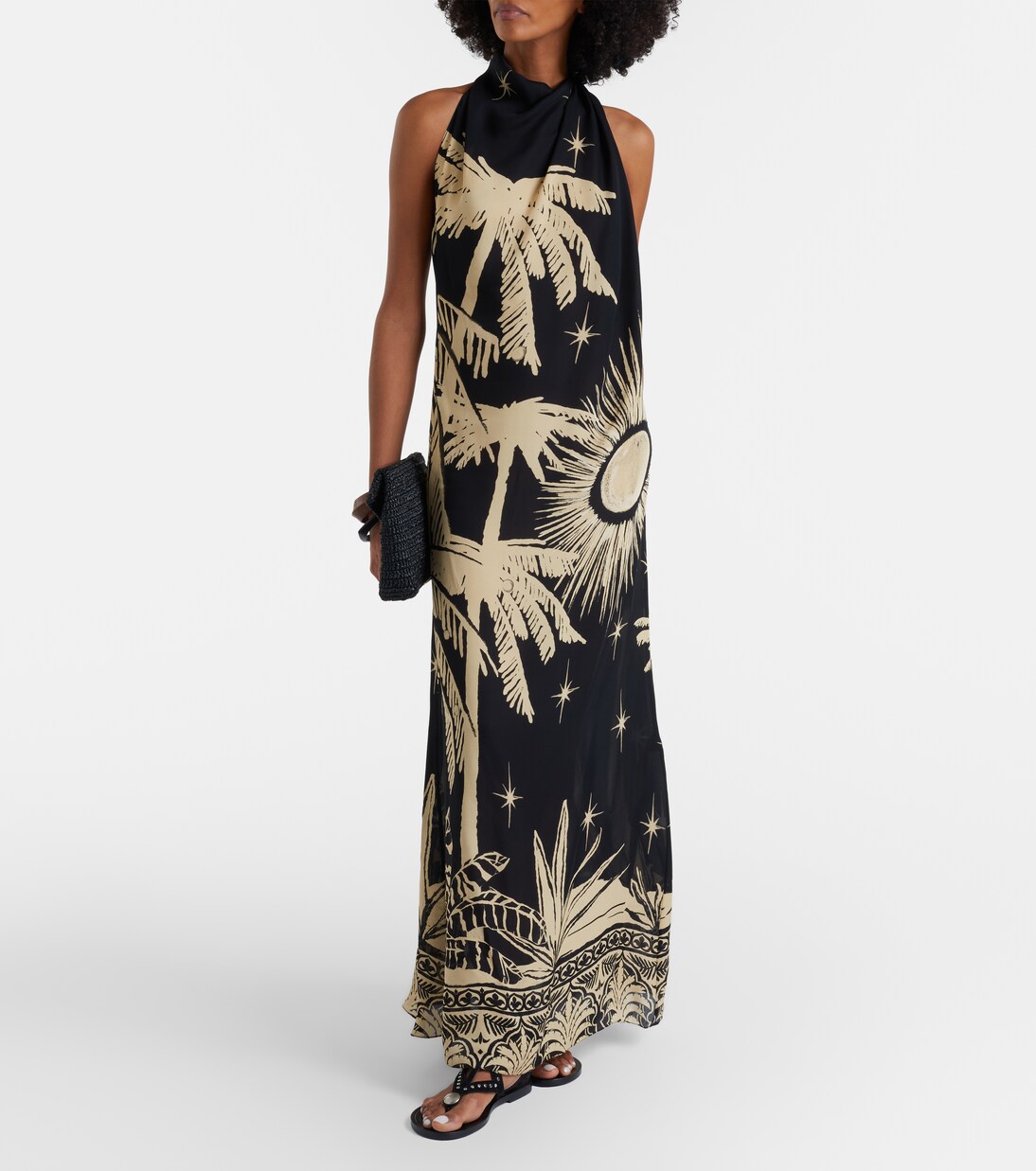 Musical Flower floral silk maxi dress | Johanna Ortiz