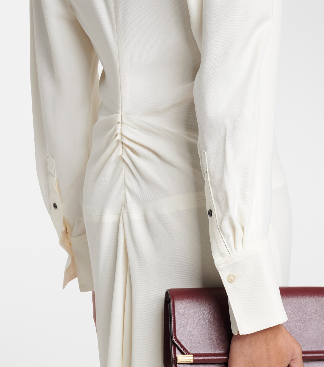 不对称卡迪面料中长连衣裙 | Victoria Beckham