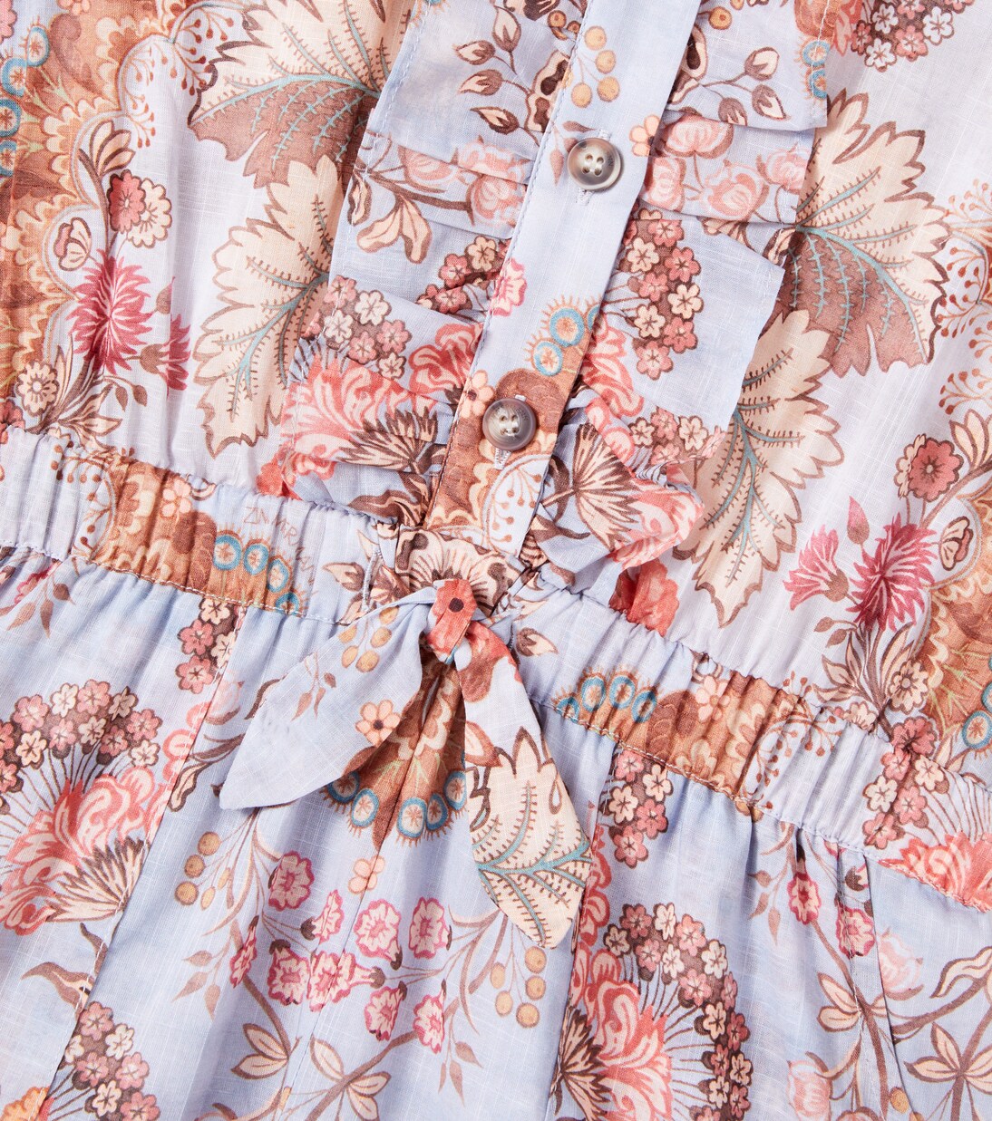 Printed cotton playsuit | Zimmermann Kids