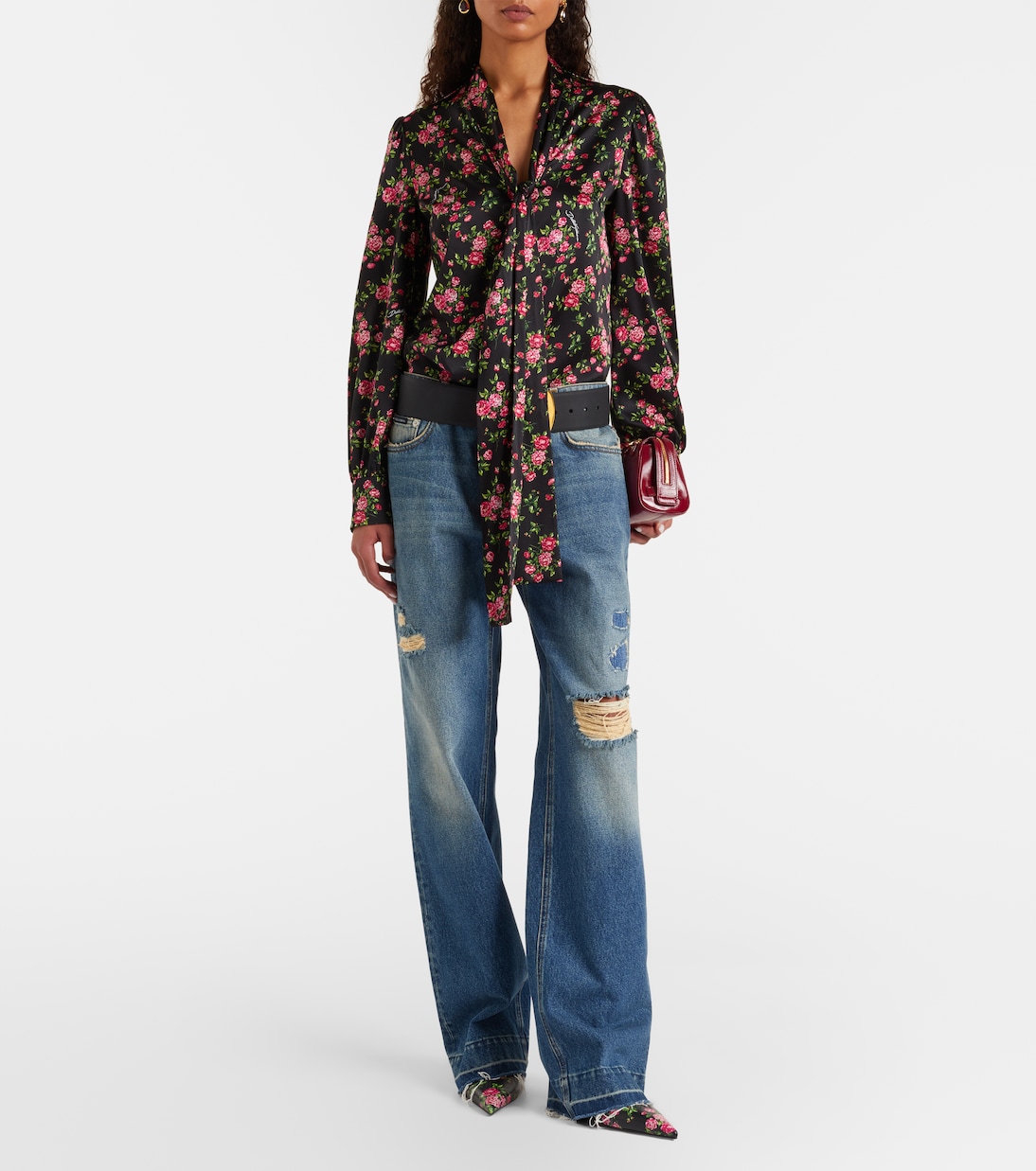 Vittoria Small leather top-handle bag | Dolce&Gabbana