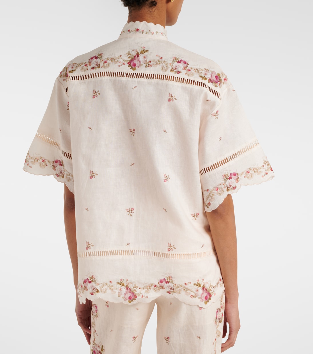Patience floral linen shirt | Zimmermann