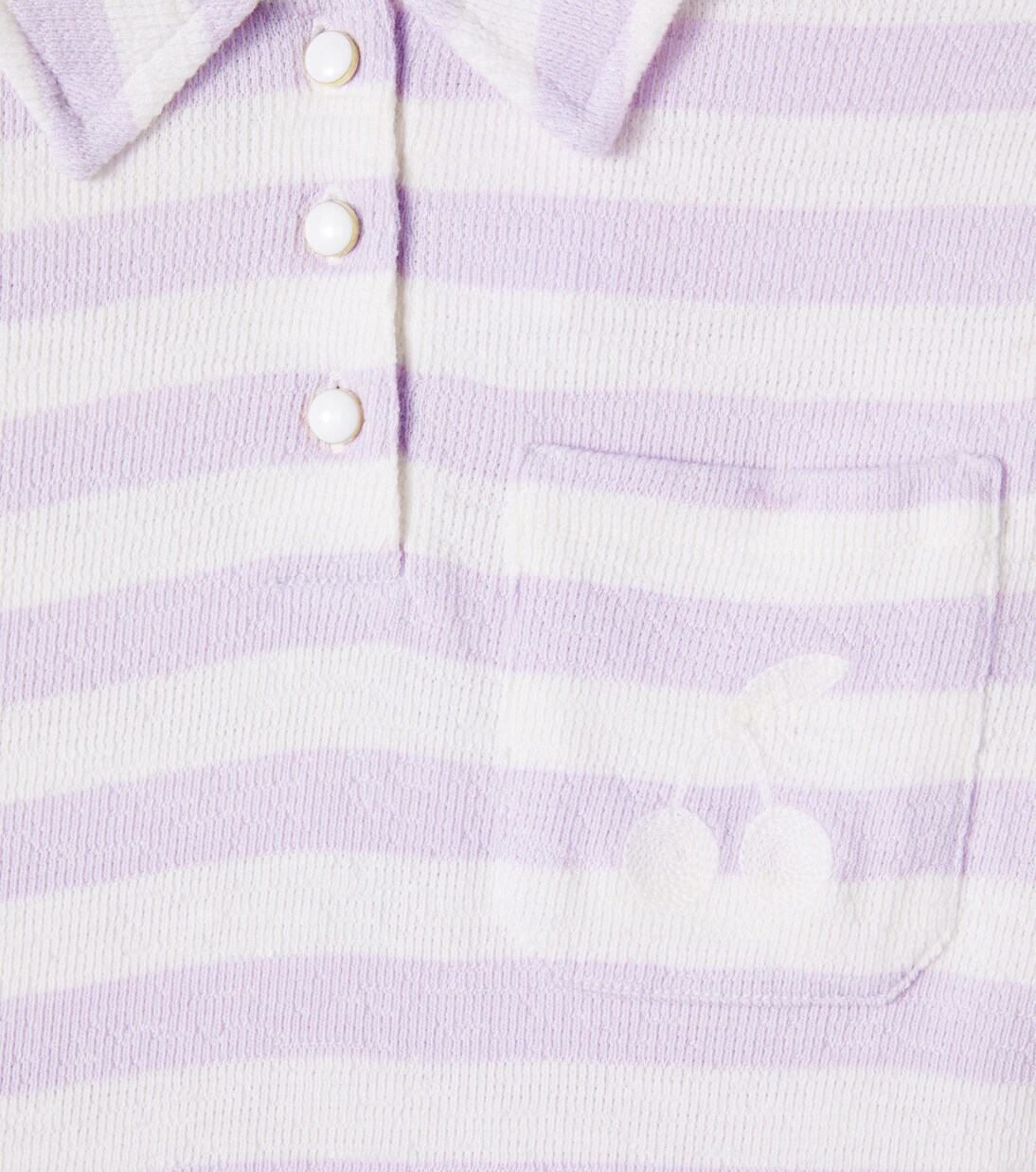 Striped cotton shirt dress | Bonpoint