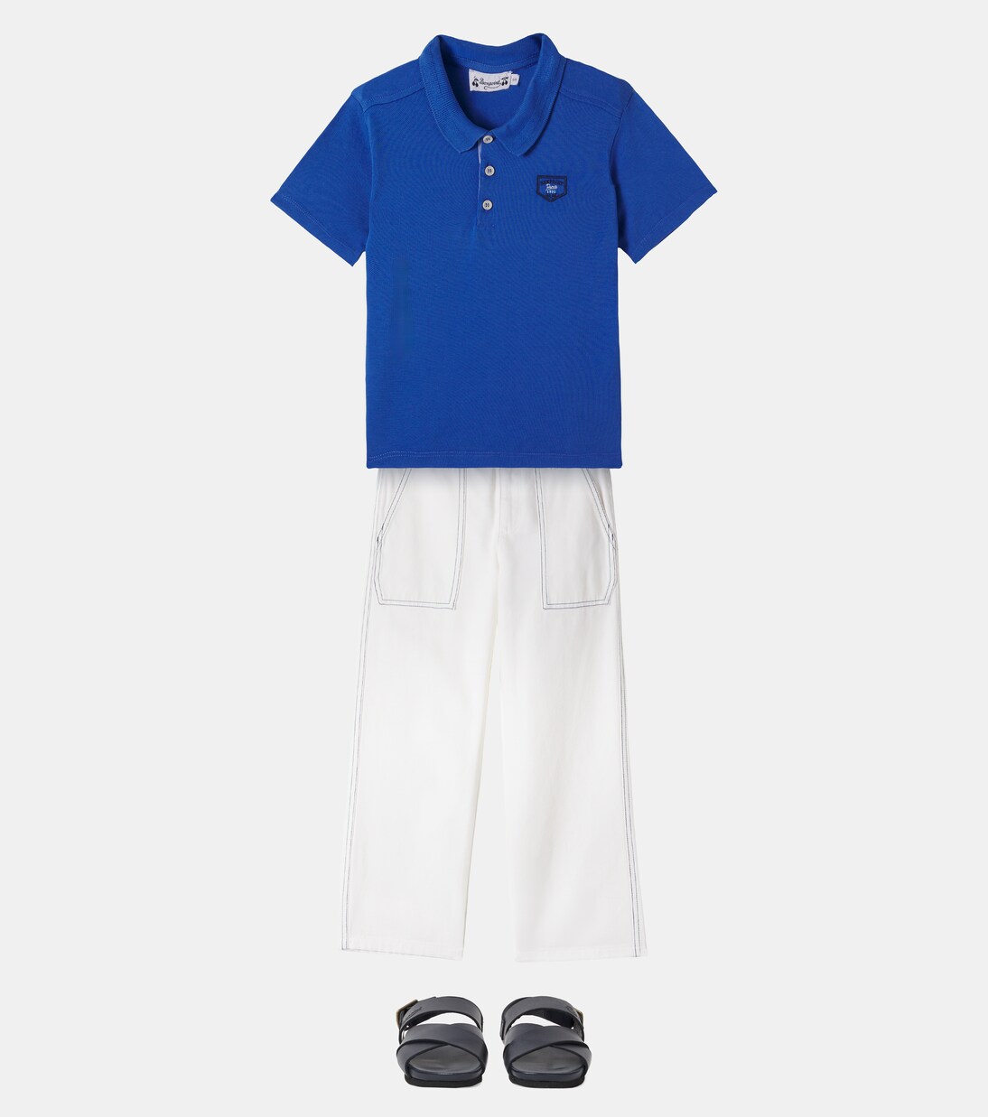 Eldor cotton wide-leg pants | Bonpoint