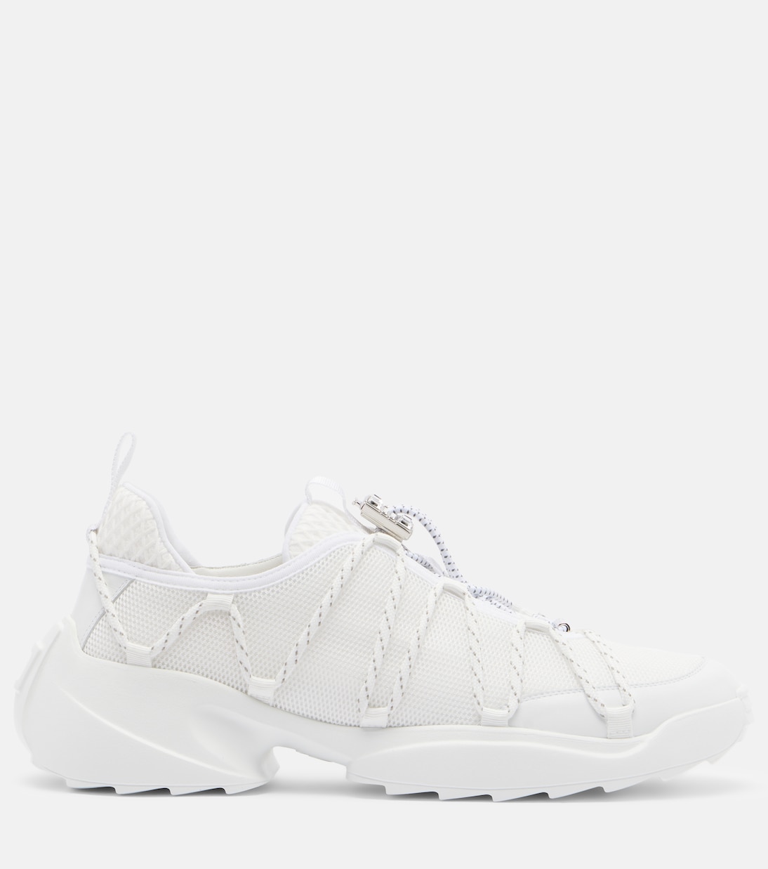 Viv' Zag leather-trimmed mesh sneakers | Roger Vivier