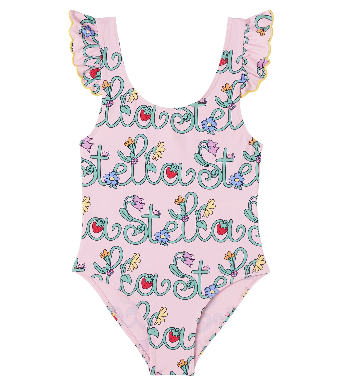 Logo ruffled swimsuit | Stella McCartney Kids